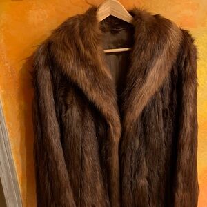 Luxurious Brown Fox fur  coat